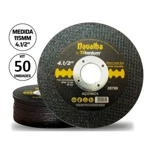 Disco de Corte Fino Navalha 4.1/2 Pol. 13,300 RPM TITANIUM